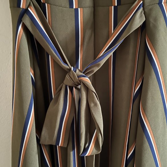 Striped Olive Dress - Picture 3 of 7